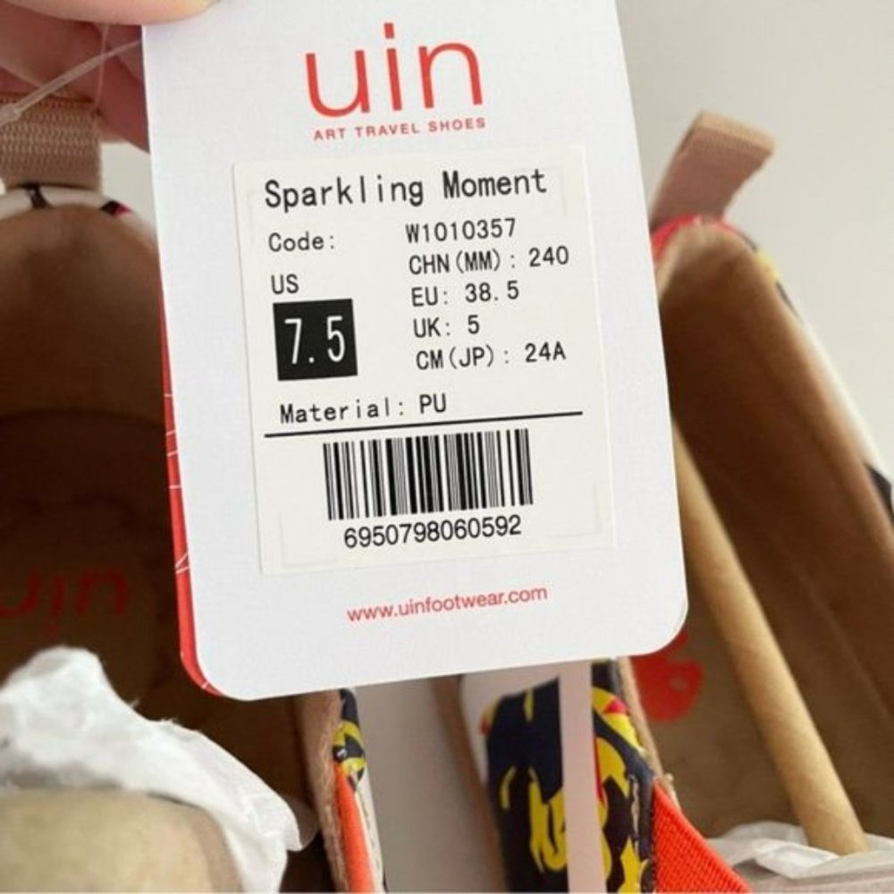 Size 7.5 NWT UIN Slip On Shoes Walking Comfortable Womens Shoe Sparkling Moment - Picture 7 of 8
